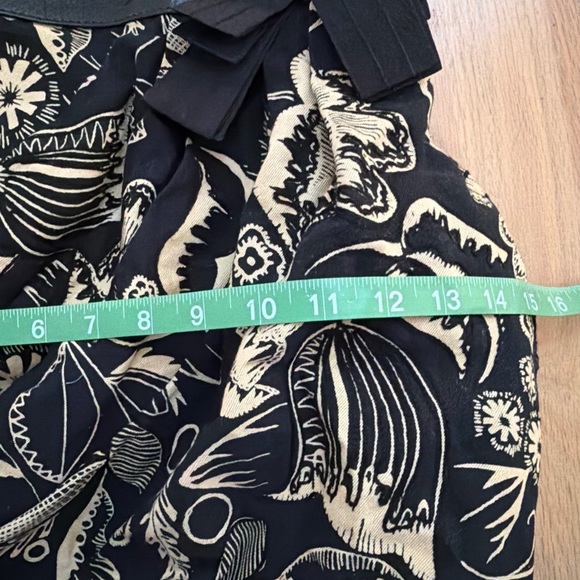 Lucky Penny by Anthropologie Black Cream Canvas Leather Trim Hobo Shoulder Bag - Picture 9 of 9